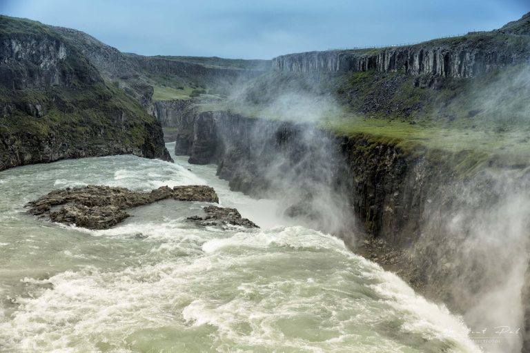 Gullfoss vízesés az Ölfusá-folyón